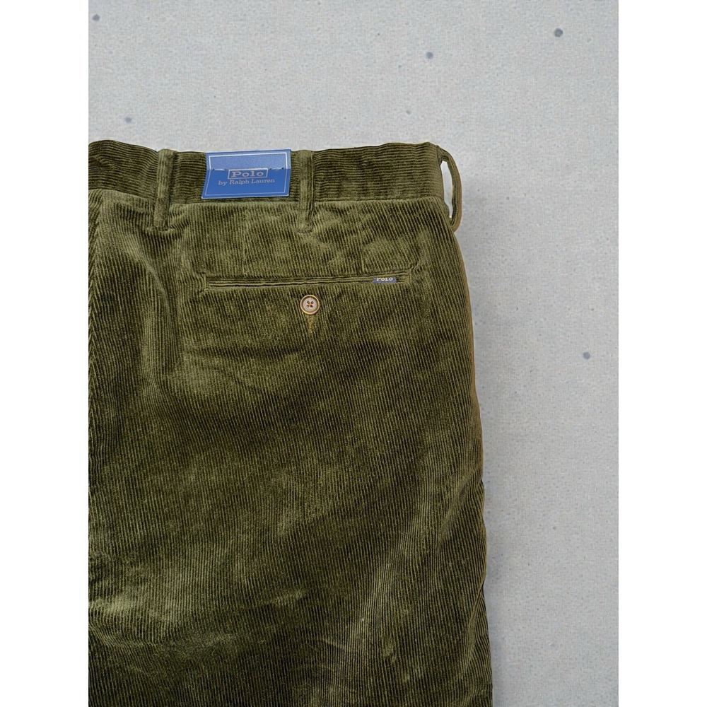 Polo Ralph Lauren Stretch Slim Fit Corduroy Pants –‎ Olive – Men's 38x30 - Picture 4 of 6